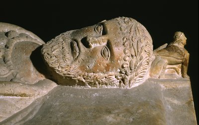 Detail (from a sarcophagus) by Etruscan